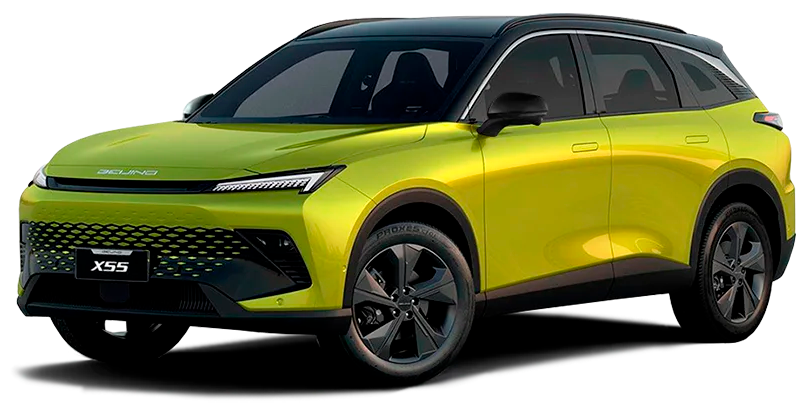 Жёлтый металлик с чёрной крышей